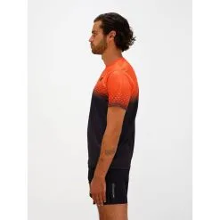 BODYCROSS Camiseta Running DJOE Naranja para Hombre - Ropa Deportiva Ligera y Transpirable -Running comercio camiseta running djoe naranja 3