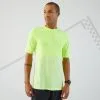 Camiseta Running Hombre Transpirable KIPRUN CARE Amarillo - Ligera y Cómoda para Entrenamientos