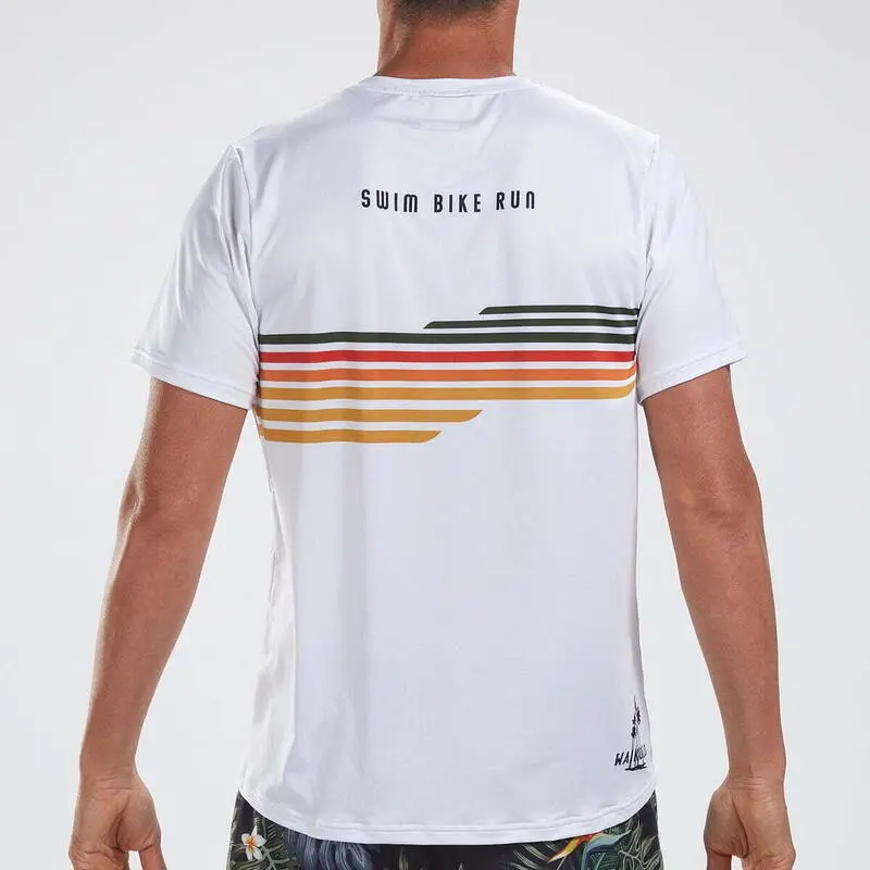 Camiseta Running Manga Corta Transpirable Hombre ZOOT LTD TEE Blanco - Ligera y Cómoda 4 Camiseta Running Manga Corta Transpirable Hombre ZOOT LTD TEE Blanco - Ligera y Cómoda - Imagen 2