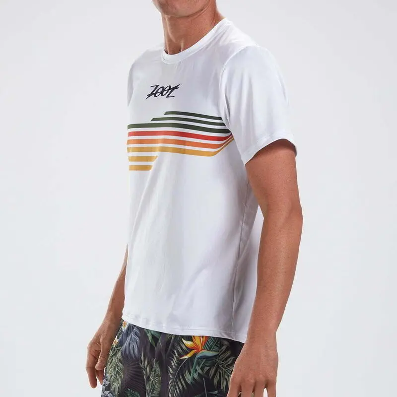 Camiseta Running Manga Corta Transpirable Hombre ZOOT LTD TEE Blanco - Ligera y Cómoda 6 Camiseta Running Manga Corta Transpirable Hombre ZOOT LTD TEE Blanco - Ligera y Cómoda - Imagen 4
