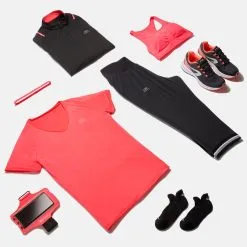 Kalenji Camiseta Running Manga Corta Transpirable Mujer Dry Rosa - Ropa Deportiva Mujer -Running comercio camiseta running manga corta transpirable mujer dry rosa 3