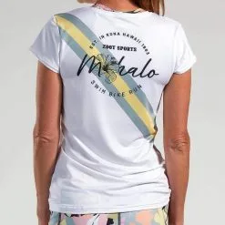 Camiseta Running Manga Corta Transpirable Mujer ZOOT LTD TEE Blanco - Ligera y Cómoda -Running comercio camiseta running manga corta transpirable mujer zoot ltd tee blanco 2