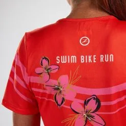 Camiseta Running Manga Corta Transpirable Mujer ZOOT LTD TEE Rojo - Ligera y Cómoda -Running comercio camiseta running manga corta transpirable mujer zoot ltd tee rojo 4