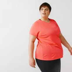 Kalenji Camiseta Running Manga Corta Transpirable Mujer Dry Azul - Talla Grande -Running comercio camiseta running manga corta transpirable talla grande mujer dry rosa