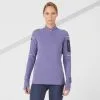 Camiseta Running Térmica Mujer Kiprun Warm Light Morada - Técnica y Ligera -Running comercio camiseta running termica mujer kiprun warm light morada