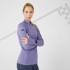 Camiseta Running Térmica Mujer Kiprun Warm Light Morada - Técnica y Ligera -Running comercio camiseta running termica mujer kiprun warm light morada 3