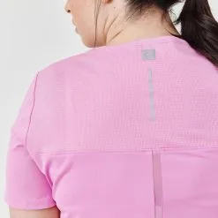 Kalenji Camiseta Running Transpirable Mujer Dry+ Breath Rosa - Ligera y Cómoda -Running comercio camiseta running transpirable mujer dry breath rosa 3