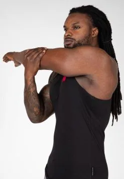 Gorilla Wear Camiseta Sin Mangas - Adam Stretch para Musculación -Running comercio camiseta sin mangas adam stretch 3