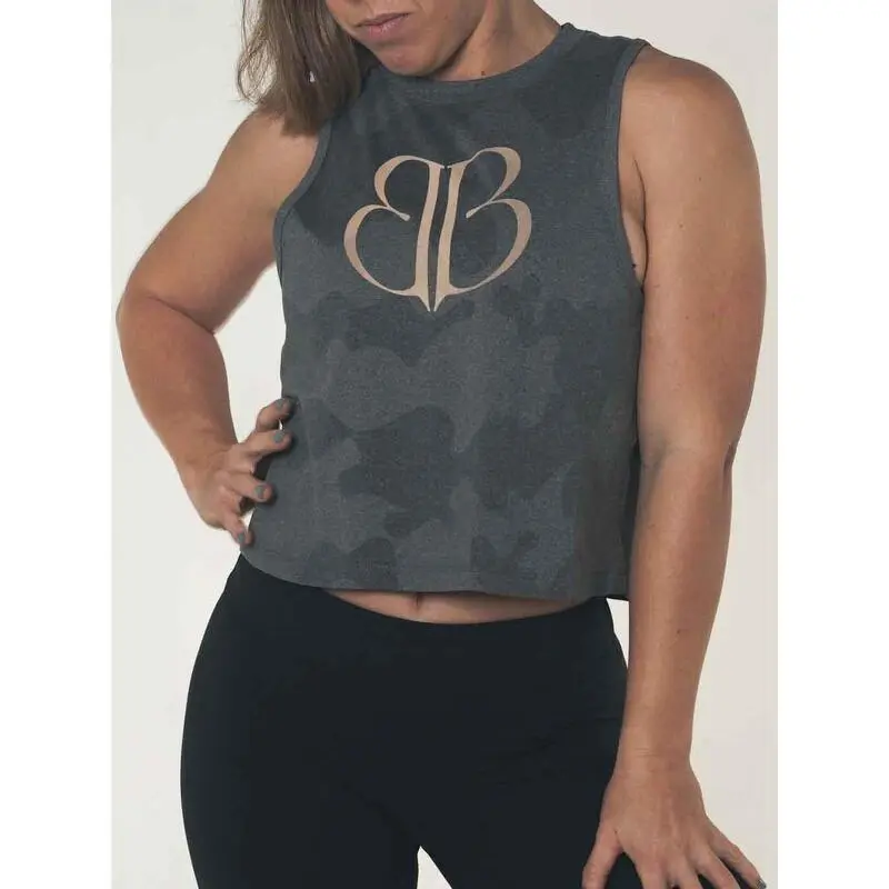 Camiseta Sin Mangas Mujer Banbroken Gris - Ropa de Musculación 6 Camiseta Sin Mangas Mujer Banbroken Gris - Ropa de Musculación - Imagen 4