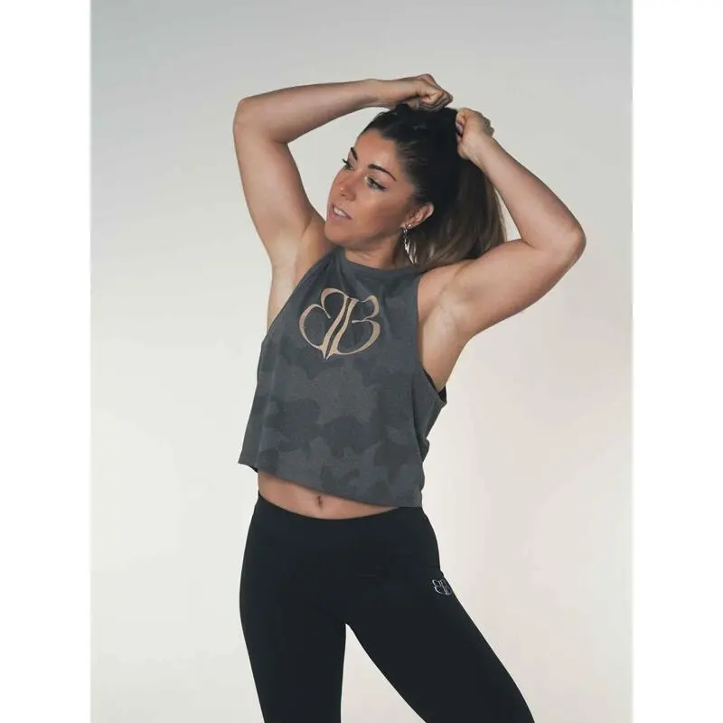 Camiseta Sin Mangas Mujer Banbroken Gris - Ropa de Musculación 3 Camiseta Sin Mangas Mujer Banbroken Gris - Ropa de Musculación
