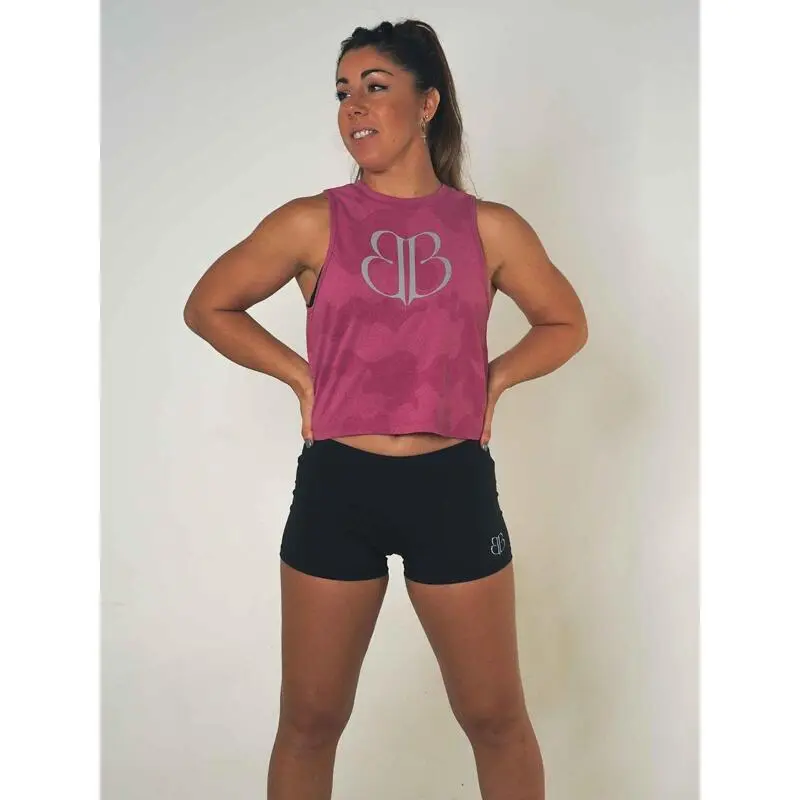 Camiseta Sin Mangas Mujer Banbroken Mico Rojo - Ropa de Musculación 4 Camiseta Sin Mangas Mujer Banbroken Mico Rojo - Ropa de Musculación - Imagen 2