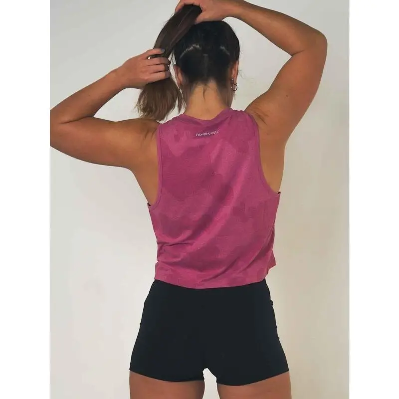 Camiseta Sin Mangas Mujer Banbroken Mico Rojo - Ropa de Musculación 6 Camiseta Sin Mangas Mujer Banbroken Mico Rojo - Ropa de Musculación - Imagen 4