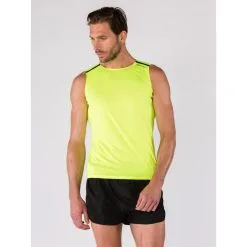 BODYCROSS Camiseta Sin Mangas Orwen Negro para Hombre - Running y Entrenamiento -Running comercio camiseta sin mangas orwen amarillo neon