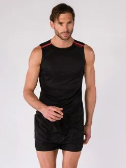 BODYCROSS Camiseta Sin Mangas Orwen Negro para Hombre - Running y Entrenamiento -Running comercio camiseta sin mangas orwen negro 2