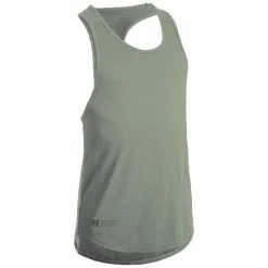 Domyos Camiseta Sin Mangas Stringer Musculación Caqui Claro - Ropa Deportiva para Entrenamiento -Running comercio camiseta sin mangas stringer musculacion caqui claro 1
