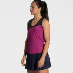Camiseta Técnica Sin Mangas de Pádel para Mujer KUIKMA - Transpirable y Cómoda, Color Violeta -Running comercio camiseta sin mangas tecnica y transpirable de padel mujer 900 violeta 1