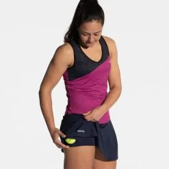 Camiseta Técnica Sin Mangas de Pádel para Mujer KUIKMA - Transpirable y Cómoda, Color Violeta -Running comercio camiseta sin mangas tecnica y transpirable de padel mujer 900 violeta 4