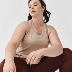 Kalenji Camiseta Sin Mangas Transpirable Running Mujer - Soft Beige | Diseño Ligero y Cómodo -Running comercio camiseta sin mangas transpirable running mujer soft beige 3