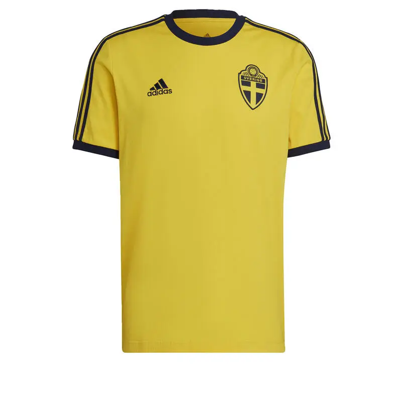 Camiseta ADIDAS Suecia 3 Bandas - Ropa de Fútbol Oficial 4 Camiseta ADIDAS Suecia 3 Bandas - Ropa de Fútbol Oficial - Imagen 2