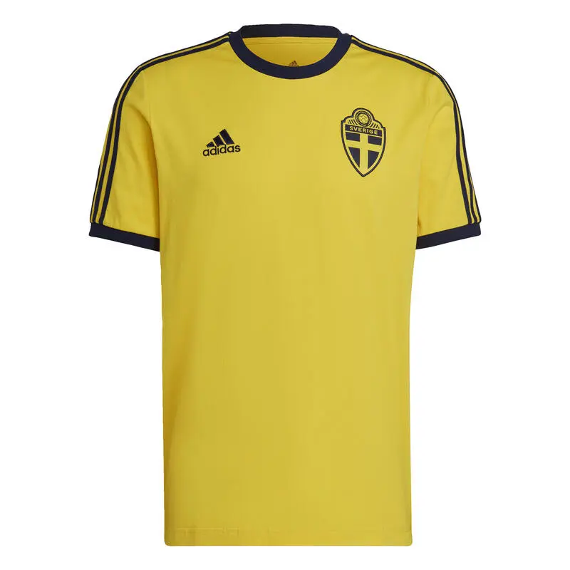 Camiseta ADIDAS Suecia 3 Bandas - Ropa de Fútbol Oficial 5 Camiseta ADIDAS Suecia 3 Bandas - Ropa de Fútbol Oficial - Imagen 3