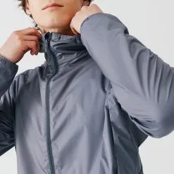 Chaqueta Cortavientos Running Hombre Perlante Kalenji Run Rain Gris - Ligera y Transpirable -Running comercio chaqueta cortavientos running hombre perlante kalenji run rain gris 2