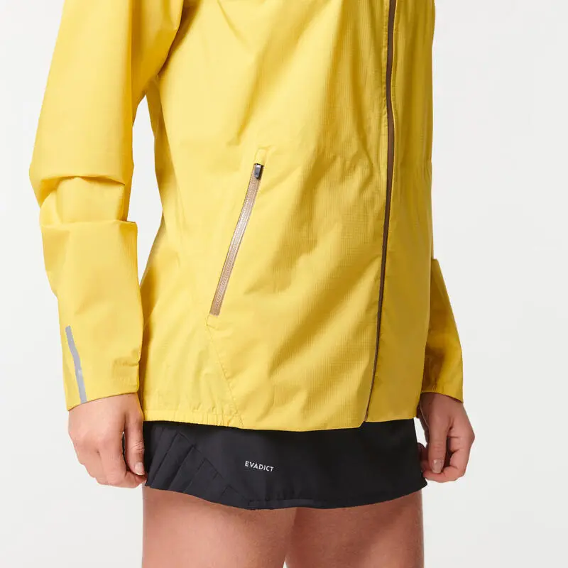 EVADICT Chaqueta Cortavientos Trail Running Impermeable Mujer Amarillo - Ligera y Transpirable 5 EVADICT Chaqueta Cortavientos Trail Running Impermeable Mujer Amarillo - Ligera y Transpirable - Imagen 3