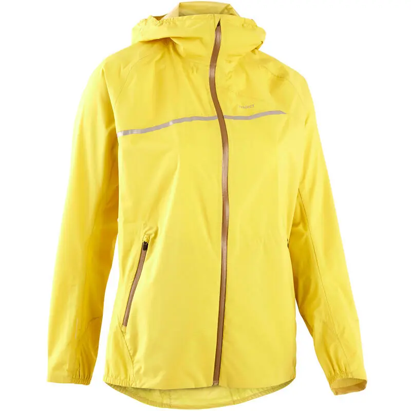 EVADICT Chaqueta Cortavientos Trail Running Impermeable Mujer Amarillo - Ligera y Transpirable 6 EVADICT Chaqueta Cortavientos Trail Running Impermeable Mujer Amarillo - Ligera y Transpirable - Imagen 4