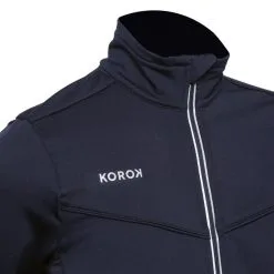 KOROK Chaqueta De Entrenamiento De Hockey Sobre Hierba Niños FH900 Azul Marino - Equipación Deportiva -Running comercio chaqueta de entrenamiento de hockey sobre hierba nios fh900 azul marino 4