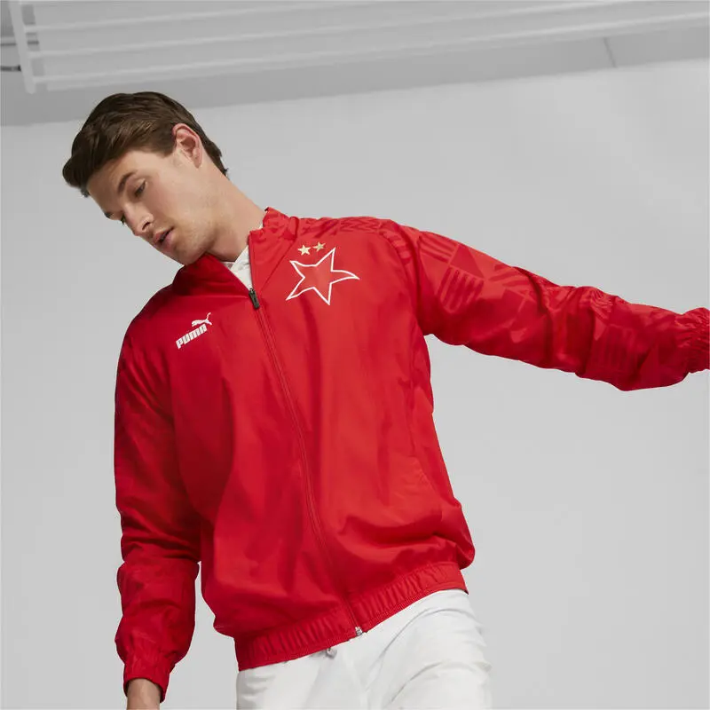Chaqueta Prepartido Hombre SK Slavia Prague PUMA - Fútbol/Ropa y equipamiento 4 Chaqueta Prepartido Hombre SK Slavia Prague PUMA - Fútbol/Ropa y equipamiento - Imagen 2