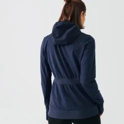 Chaqueta Running Mujer Kalenji con Capucha Warm Azul Oscuro -Running comercio chaqueta running mujer capucha warm azul oscuro 1