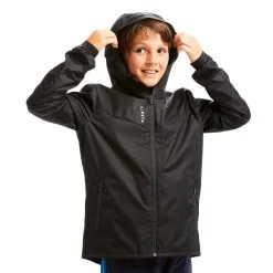 Chubasquero FÚTBOL Kipsta T500 NIÑOS AZUL - Impermeable y Ligero para Niños -Running comercio chubasquero futbol kipsta t500 nios negro