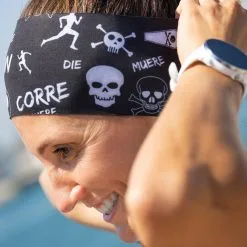 Cinta Para La Cabeza HEADBAND #CORREOMUERE Unisex KAMUABU Negra Corte Láser - Accesorio Running -Running comercio cinta para la cabeza headband correomuere unisex kamuabu negra corte laser 3