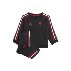 ADIDAS Conjunto Baby Manchester United 3 Bandas - Equipación Oficial de Fútbol