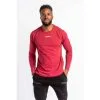 Camiseta Aesthetic Wolf Core Scoop Manga Larga para Hombre - Fitness y Running - Roja -Running comercio core scoop camisa de manga larga fitness hombre roja