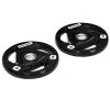 Juego De 2 Discos De Pesas Olímpicas 10 Kg SPORTNOW Ø32x4 Cm Negro - Mancuernas y Pesas/Musculación -Running comercio juego de 2 discos de pesas olimpicas 10 kg sportnow o32x4 cm negro