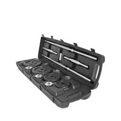 YOURFIT Juego de Mancuernas y Barra de Musculación 50KG - Set Completo para Entrenamiento en Casa o Gimnasio