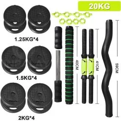 OZIO FITNESS Juego Kit 20 Kg De Mancuernas 4 En 1 MultiFit - Mancuernas y Pesas para Musculación 9 OZIO FITNESS Juego Kit 20 Kg De Mancuernas 4 En 1 MultiFit - Mancuernas y Pesas para Musculación -Running comercio juego kit 20 kg de mancuernas 4 en 1 multifit 2