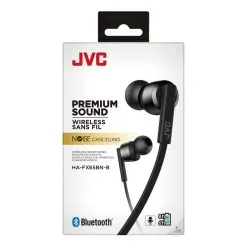 JVC Auriculares Bluetooth con Cancelación de Ruido, 8h de Batería, Cable Plano - HA-FX65BN-BU -Running comercio jvc auriculares bluetooth noise cancelling 8h bat cable plano ha fx65bn bu 1