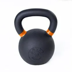 Kettlebell BOXPT 16kg Negro - Hierro Recubierto en Polvo para Musculación