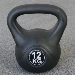 IVOL Kettlebell 12 Kg - Plástico - Para Uso Interior y Exterior - Negro - Musculación -Running comercio kettlebell 12 kg plastico para uso interior y exterior negro 1
