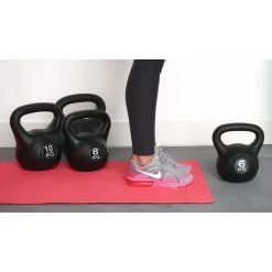 IVOL Kettlebell 12 Kg - Plástico - Para Uso Interior y Exterior - Negro - Musculación -Running comercio kettlebell 12 kg plastico para uso interior y exterior negro 3