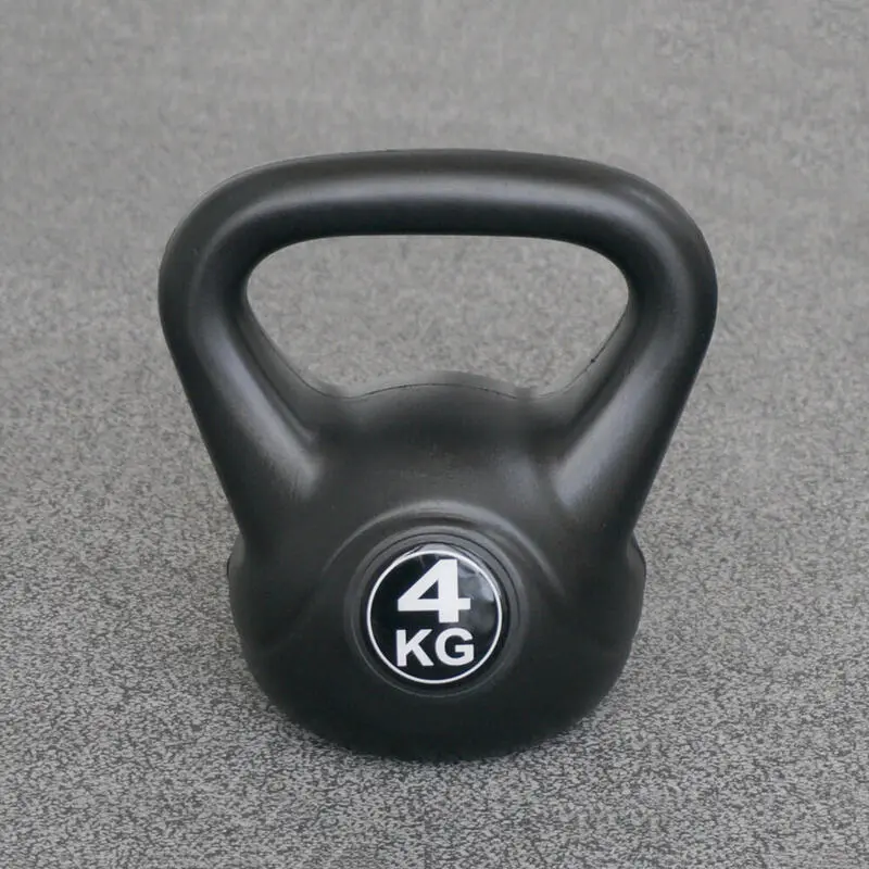 IVOL Kettlebell 4 Kg - Plástico Resistente para Entrenamiento en Interior y Exterior - Negro 4 IVOL Kettlebell 4 Kg - Plástico Resistente para Entrenamiento en Interior y Exterior - Negro - Imagen 2