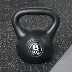 IVOL Kettlebell 8 Kg - Plástico de Alta Resistencia para Entrenamiento en Casa y Gimnasio - Negro 11 IVOL Kettlebell 8 Kg - Plástico de Alta Resistencia para Entrenamiento en Casa y Gimnasio - Negro -Running comercio kettlebell 8 kg plastico para uso interior y exterior negro 4