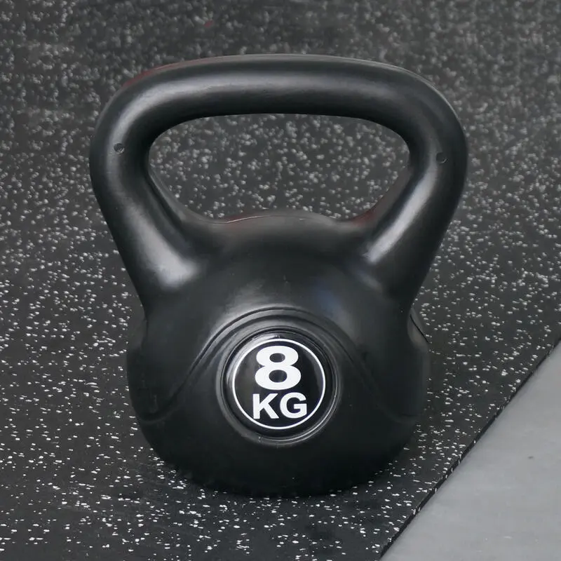 IVOL Kettlebell 8 Kg - Plástico de Alta Resistencia para Entrenamiento en Casa y Gimnasio - Negro 7 IVOL Kettlebell 8 Kg - Plástico de Alta Resistencia para Entrenamiento en Casa y Gimnasio - Negro - Imagen 5