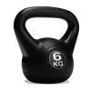 Virtufit Kettlebell de 6Kg en PVC - Ideal para Musculación y Entrenamiento -Running comercio kettlebell cloruro de polivinilo 6kg negro