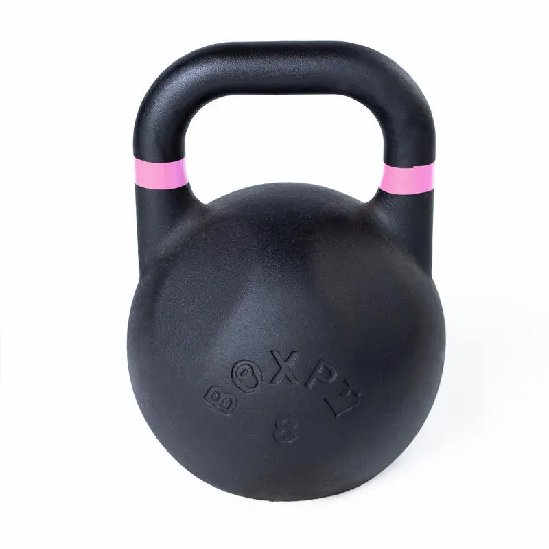 BOXPT EQUIPMENT Kettlebell de Competición 'Powder Coated' 8kg Negro - Mancuernas y Pesas para Musculación 3 BOXPT EQUIPMENT Kettlebell de Competición 'Powder Coated' 8kg Negro - Mancuernas y Pesas para Musculación