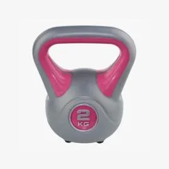 OZIO FITNESS Kettlebell Pesa Rusa Fit 2KG con Asa Antideslizante - Mancuerna para Entrenamiento y Musculación