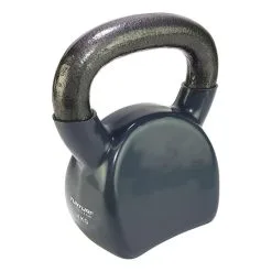 Tunturi Kettlebell Vinilo 4kg Gris - Mancuerna para Musculación y Entrenamiento Funcional