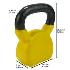 Tunturi Kettlebell Vinilo 6 Kg Amarillo - Mancuerna para Musculación y Fitness -Running comercio kettlebell vinilo 6 kg amarillo 4
