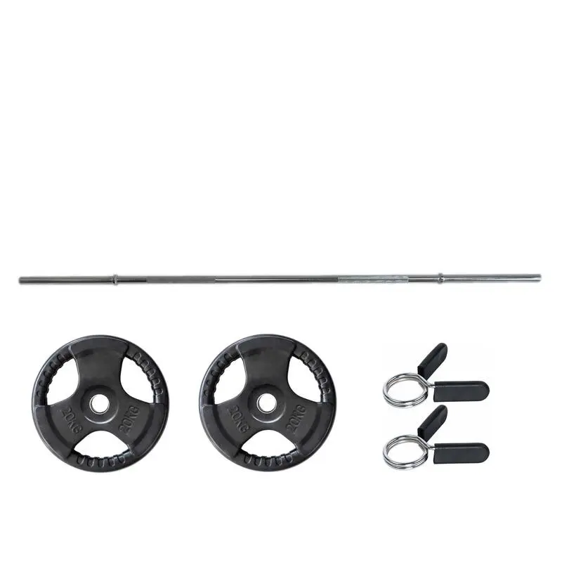 Kit Barra de Musculación + Discos 46 KG (25mm) - VIMAS SPORT - Mancuernas y Pesas para Musculación 3 Kit Barra de Musculación + Discos 46 KG (25mm) - VIMAS SPORT - Mancuernas y Pesas para Musculación